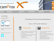 Tablet Screenshot of camprox.com